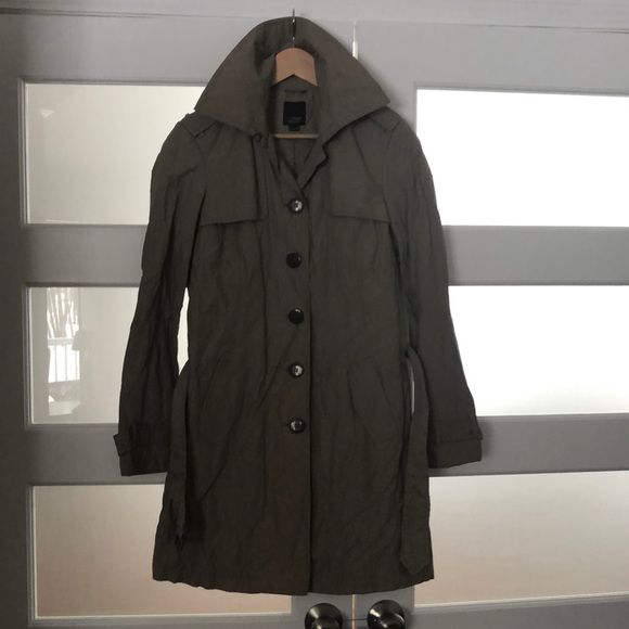 Esprit collection, Us8, crash-look Trenchcoat& belt& shoulder straps, well made - Picture 1 of 10